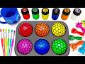 Satisfying Video | DIY How To Make 6 REAL SPRUNKI Candy Balls &amp; Full Slimes Color Mixing ASMR
