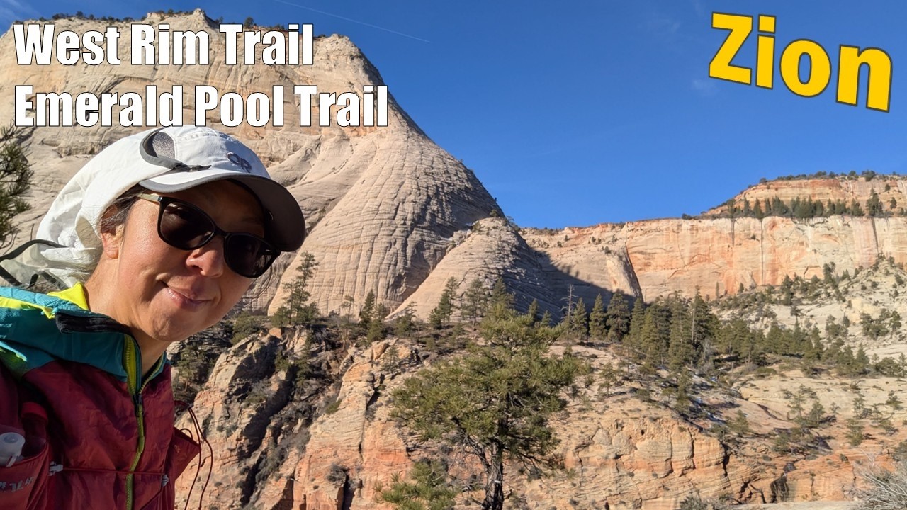 Winter in Zion Day 2 ❄️ | Running West Rim Trail (My Favorite!) & Emerald Pools
