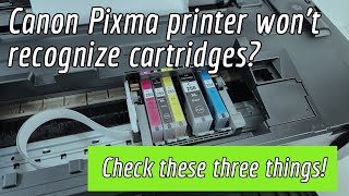 Canon Printer Does Not Detect Ink Cartridge iX6820 250 251