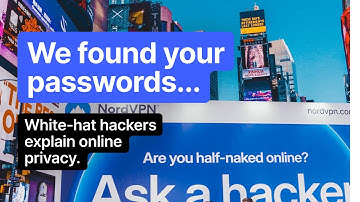 Data leak demo in Times Square: NordVPN