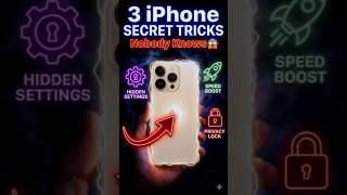 3 iPhone Secret Tricks 😱 | 99% Users Don’t Know This! #iphone #ios #shorts #tricks