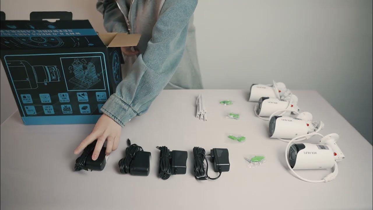 WEILAILIFE Wireless Security Camera System Unboxing(4 pack) YouTube