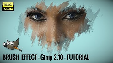Brush Stroke Effect Using Layer Mask in Gimp 2.10 -Tutorial - Full HD