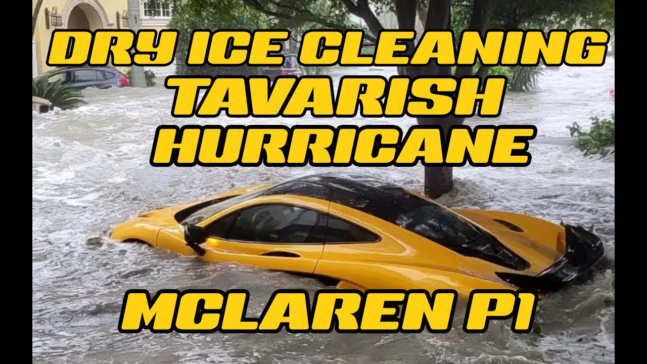 TAVARISH FLOODED MCLAREN P1 DRY ICE CLEANING! YouTube