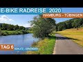 [6/10] E-Bike Radreise 2020 Hamburg Tübingen - Tag 6 von Burgenstadt Schlitz nach Gemünden am Main