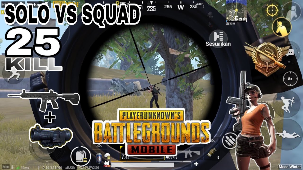 25 KILL - SOLO VS SQUAD - PUBG MOBILE INDONESIA - Aripgaming - YouTube