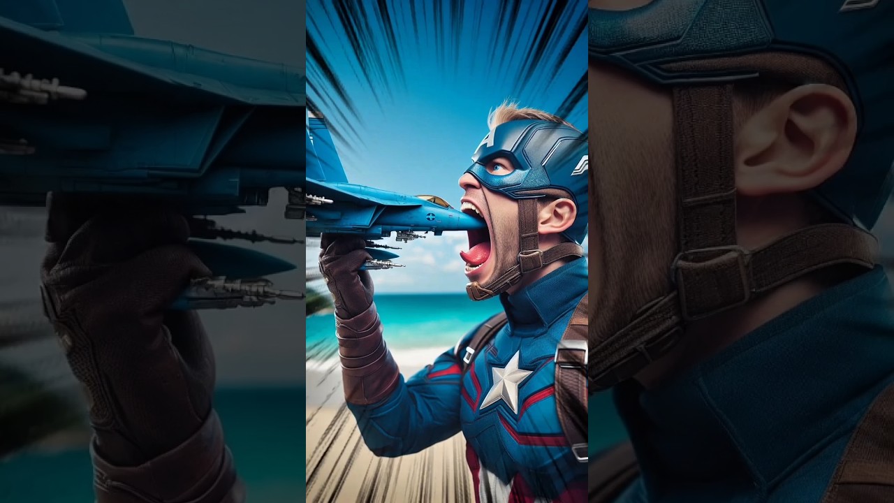 Superhero and The Jet Fighter 