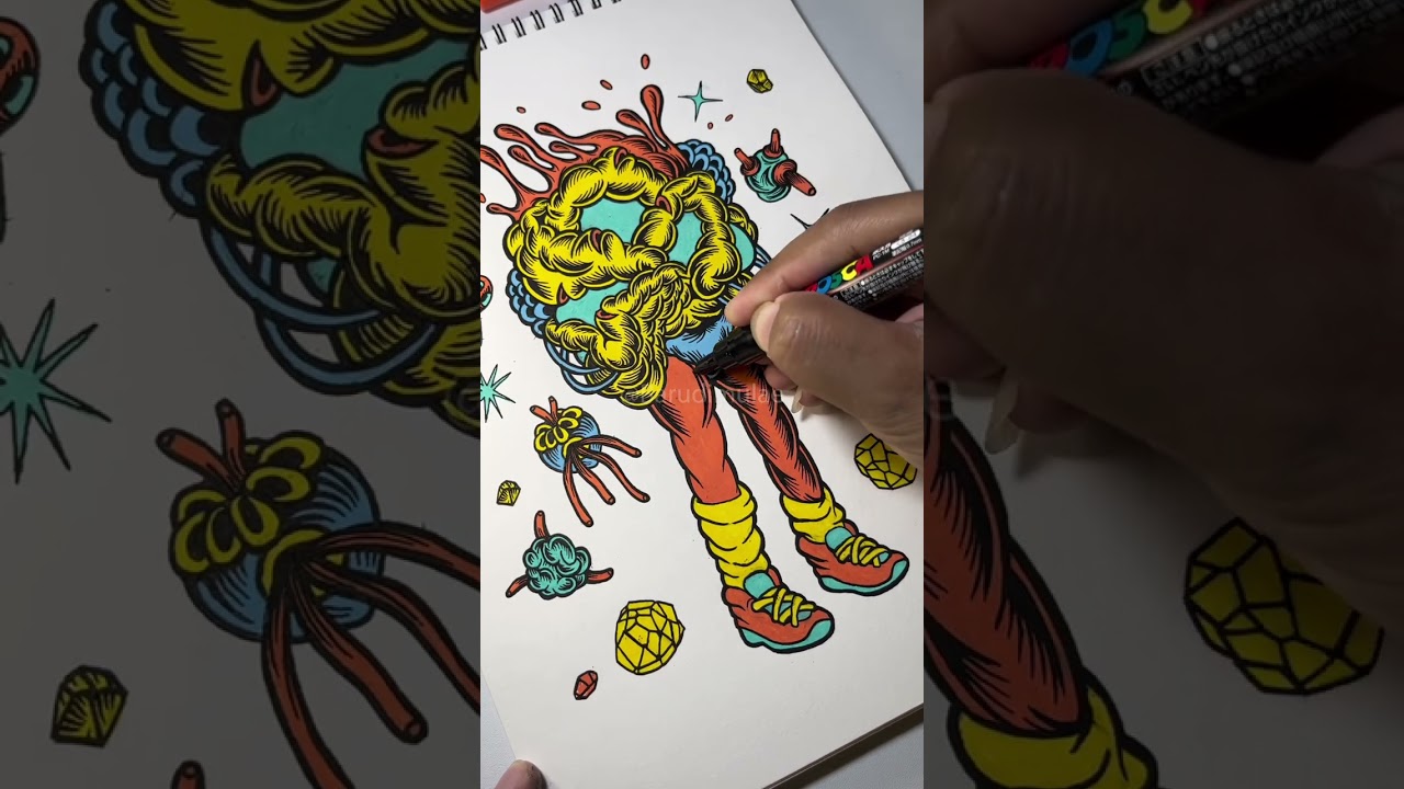 Drawing without limits and loving every stroke! 