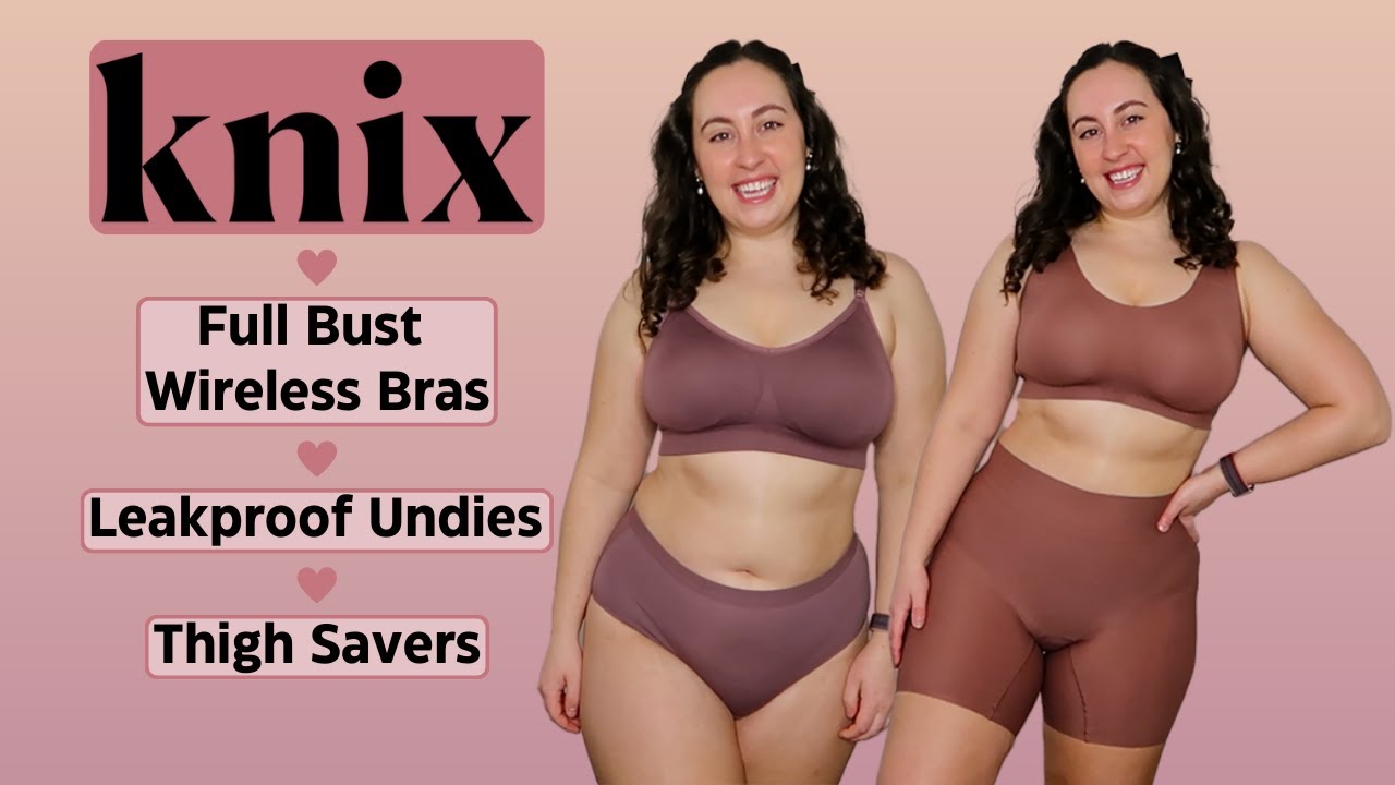 Knix Thigh Savers and Good to Go Bra Try On and Review 