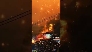 seramm..!! kembang api drone China bak meteor berjatuhan 😬😑 #fyp #viral #shortvideo #video