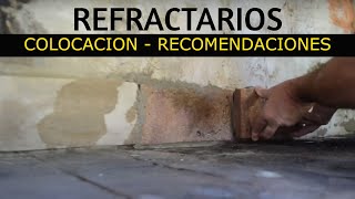HOW are the  REFRACTORY  tiles placed? I EXPLAIN in detail and with several USEFUL SUGGESTIONS.