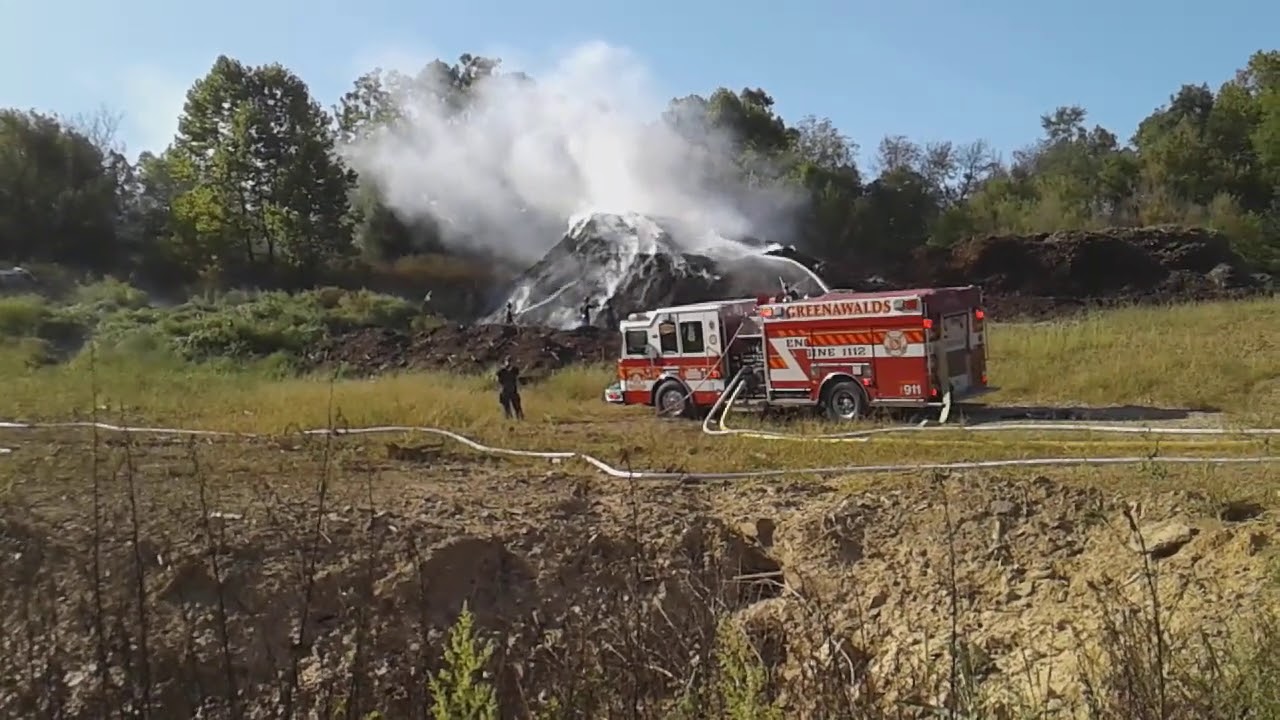 09/21/20 South Whitehall Large Mulch Pile Fire w/ Extension to woods