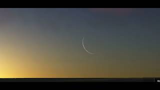 Waning Crescent Moon before Sunrise in a 5% Illuminated on 26 February 2025 (From The Archive) 