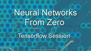 Neural Networks From Zero: Tensorflow Session
