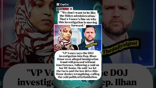 “The Unprecedented Investigation Into a Sitting Congresswoman” #breakingnews #geopolitics #vance