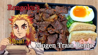 Rengoku's Bento From Mugen Train 🔥🍱 #Bento #Rengoku #Demonslayer #Shorts