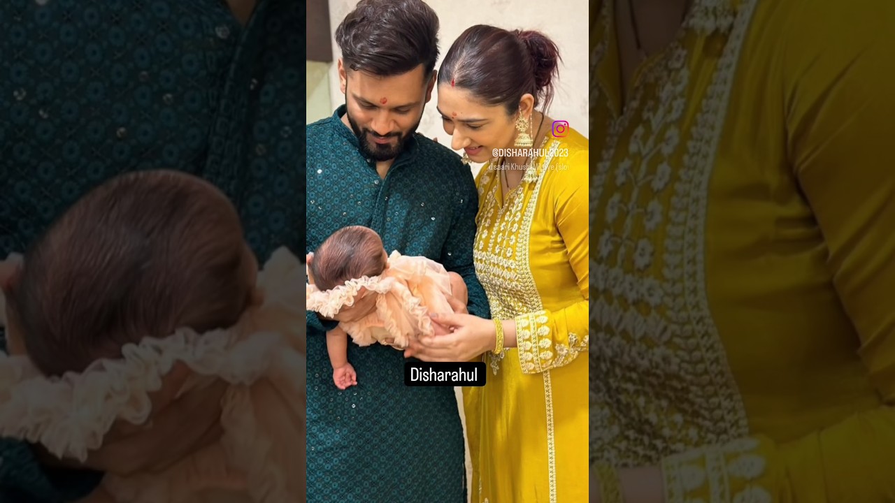 Disha parmar and Rahul Vaidya Cute baby 