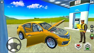 محاكي ألقياده هوندا سيفيك العاب سيارات  العاب سيارات شرطة Civic Driving And Race gameplay