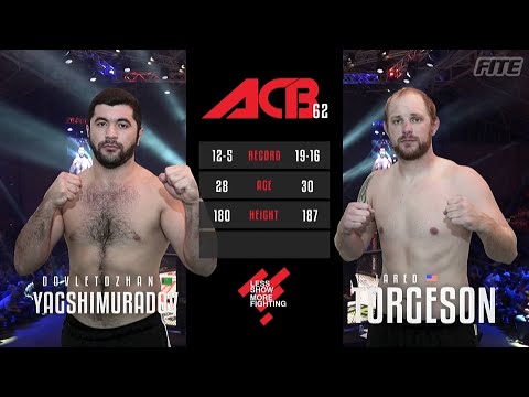 Довлетджан Ягшимурадов vs. Джаред Торгесон | Dovletdzhan Yagshimuradov vs. Jared Torgeson | ACB 62