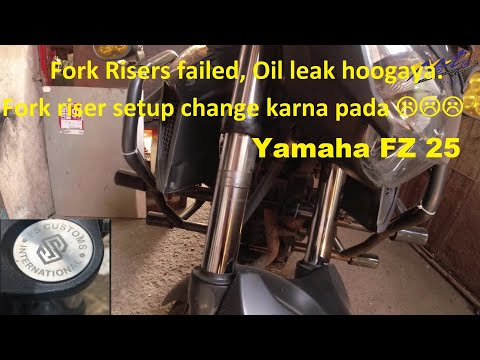 PS customs Fork risers – Yamaha FZ 25 users watch this video before you install them.