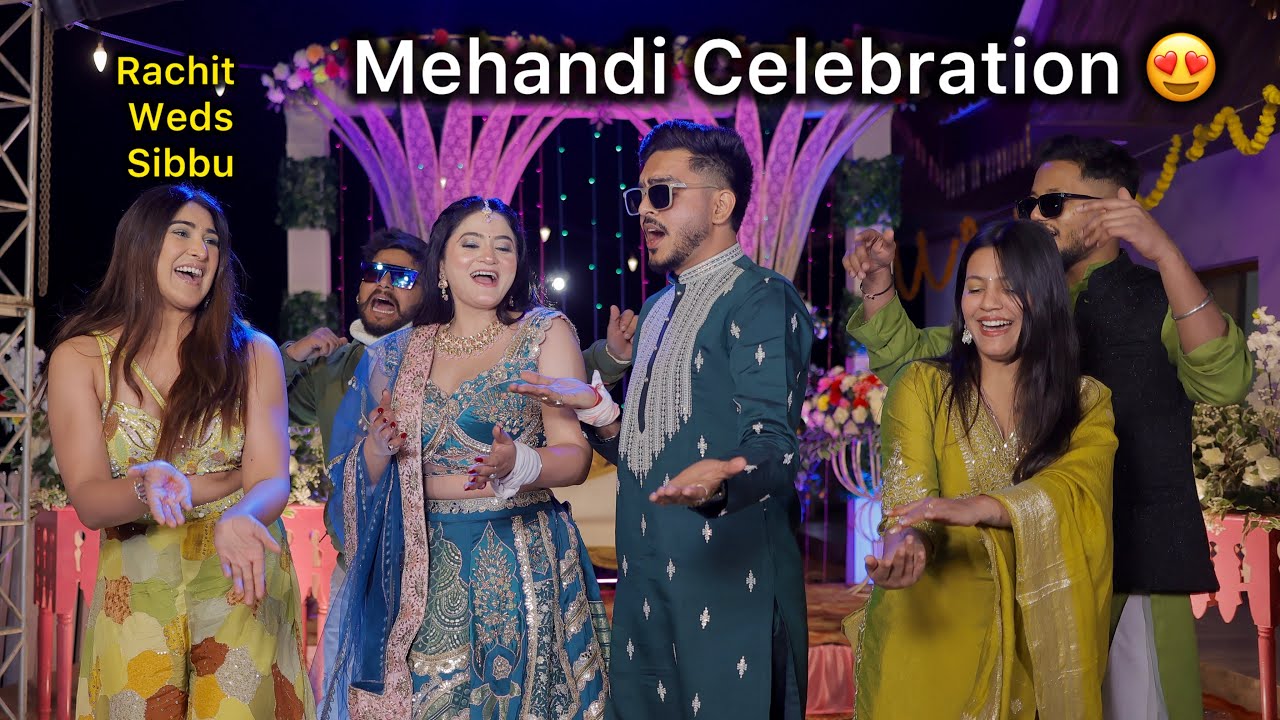 Mehandi Celebration ❤️ Dulha Dulhan Full Dance Masti 😍 Vlog || Sibbu Giri