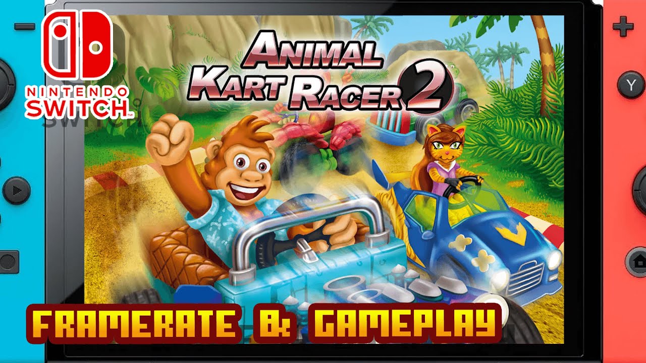 Animal Kart Racer 2 - (Nintendo Switch) - Framerate & Gameplay
