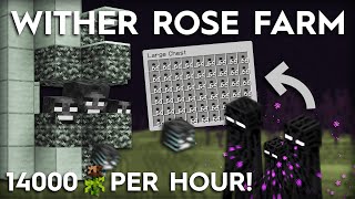 Minecraft Wither Rose Farm - 14000 Roses Per Hour - 1.20+