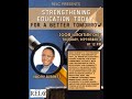 RELC Lunchtime Chat: Strengthening Education Today, For a Better Tomorrow featuring Ebony Burnett