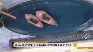 Enjoy an intimate 18-course omakase experience