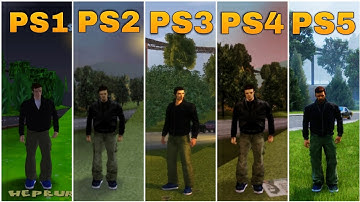 GTA 3 GRAPHICS COMPARISON PS1 VS PS2 VS PS3 VS PS4 VS PS5