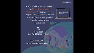 Digital Transformation Champion Simulation Launch by KNOLSKAPE