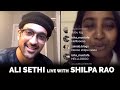 SHILPA RAO and ALI SETHI | PAAR CHANAA DE | GHUNGROO | Instagram live March 28th 2020