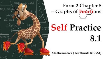 KSSM Form 2 Mathematics Chapter 8 | Self Practice 8.1 | Graphs of Functions