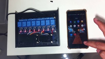 Mengendalikan 8 Relay dengan koneksi internet melalui smartphone android