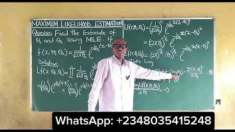 Maximum Likelihood Estimation for Estimating θ₁ and θ₂ | Normal Distribution @content-academy