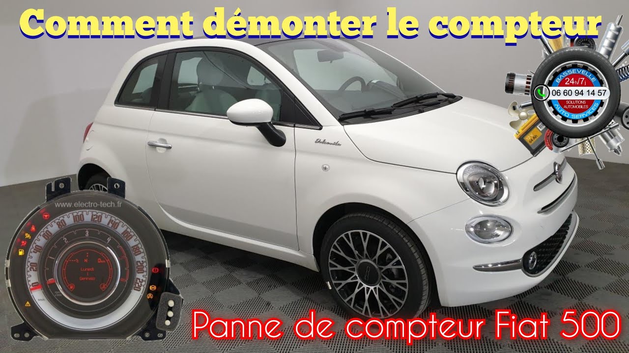 Réparation d'un compteur de Fiat 500 par Bassevelle Auto Services