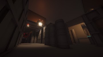 Walkthrough greyboxed linear level | Unity | Level Design