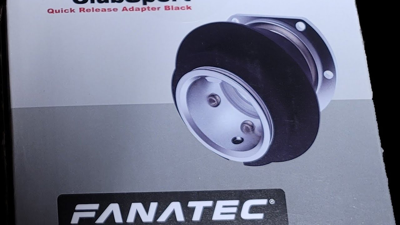 Fanatec QR1 Wheel-Side ClubSport Quick Release Adapter, CS_QRA_BLK unboxing  with www.simgear.club
