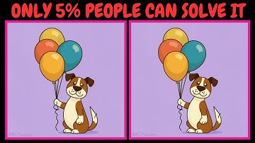 🧠🧩[DIFFICULT Level] Spot 3 Differences! This is a TOUGH One (#186)