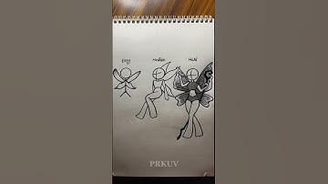 how to draw a stickman fairy Tutorial ✏️ #drawing #tutorial #howtodraw #sketch #art #stickman #fyp