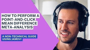 How to perform a mean difference meta-analysis using JAMOVI