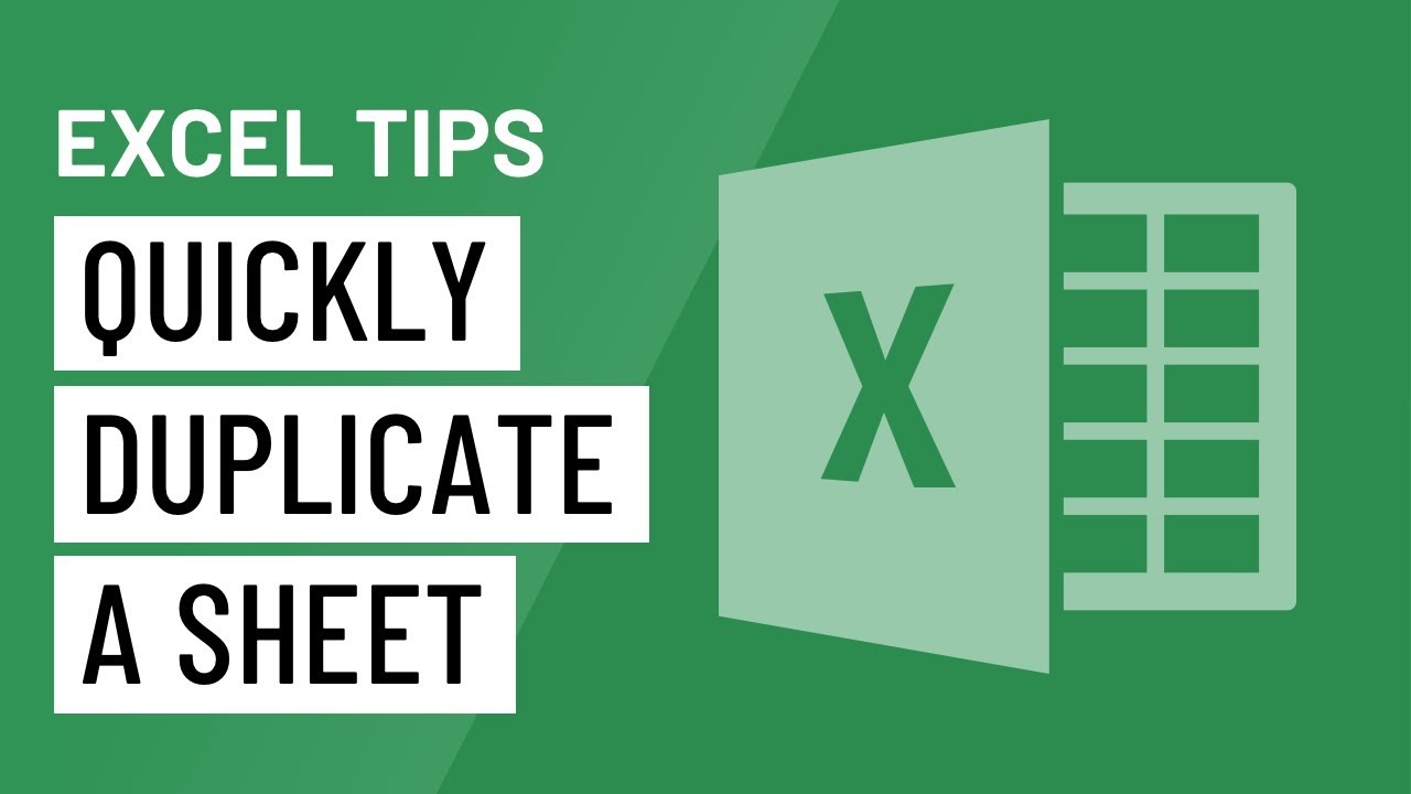 ⁣Excel Quick Tip: How to Quickly Duplicate a Sheet