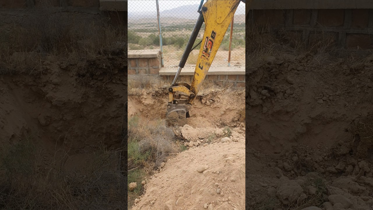 Water Engineering: Caterpillar Backhoe in Excavation Operation! 