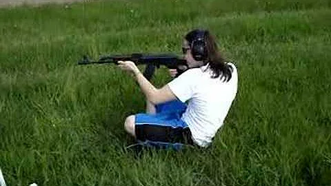 Shooting an AK-47