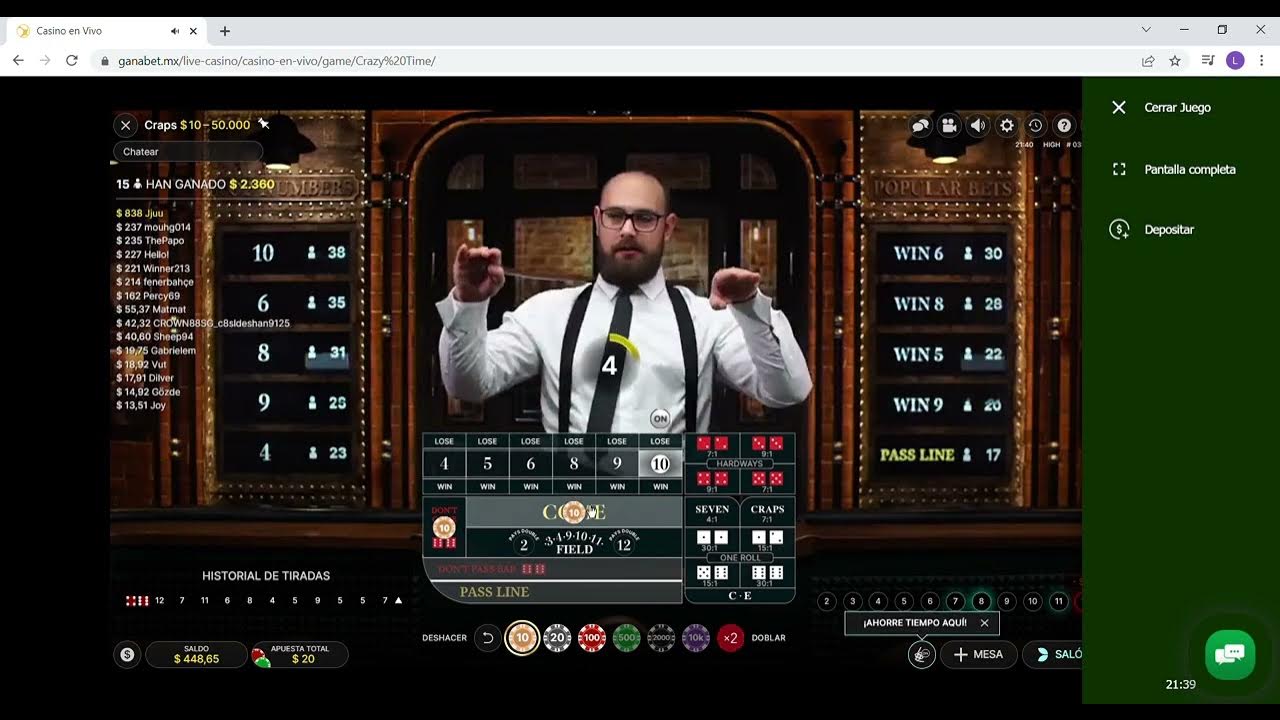 COMO SI GANAR EN CRAPS PASS LINE Y DONT PASS BAR YouTube