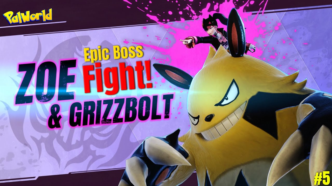 Palworld Episode 5 - Tower of Rayne Syndicate Boss Battle | Catching Bushi & Kipaca | Zoe & Grizbolt