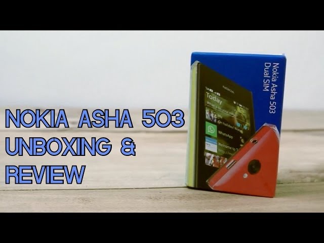 Nokia Asha 503 Dual Sim, White, Unboxing and Review