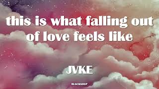 Video thumbnail of "JVKE - this is what falling out of love feels like Lyrics"