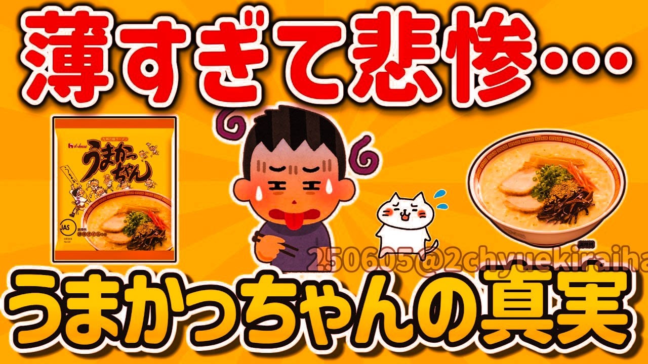 【2ch有益スレ】最強ソウルフードうまかっちゃんとか言うインスタントラーメン、九州の袋麺について挙げてけｗ【ゆっくり解説】