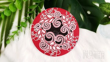 Zentangle 禪繞畫 #1272 How to draw by Eva Wu Zendala 禪陀羅 Mandala 禅绕画 ゼンタングル